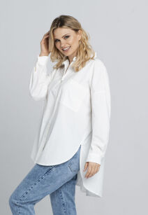 Koszula damska bawełniana Aquamarine Look biała