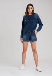 Spodenki damskie krótkie szorty jeansowe Kira Look 1217
